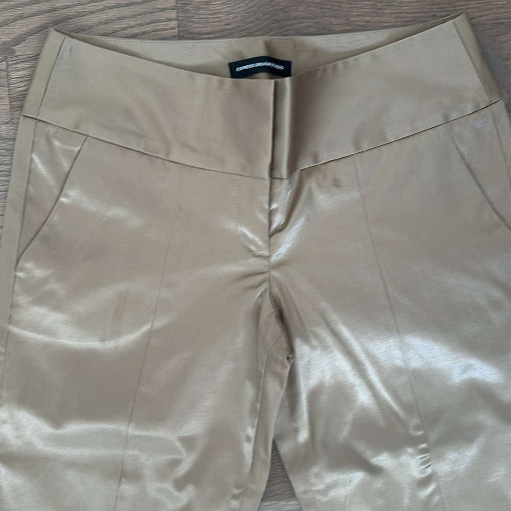 Express Design Studio Satin Cotton Pants - editor style